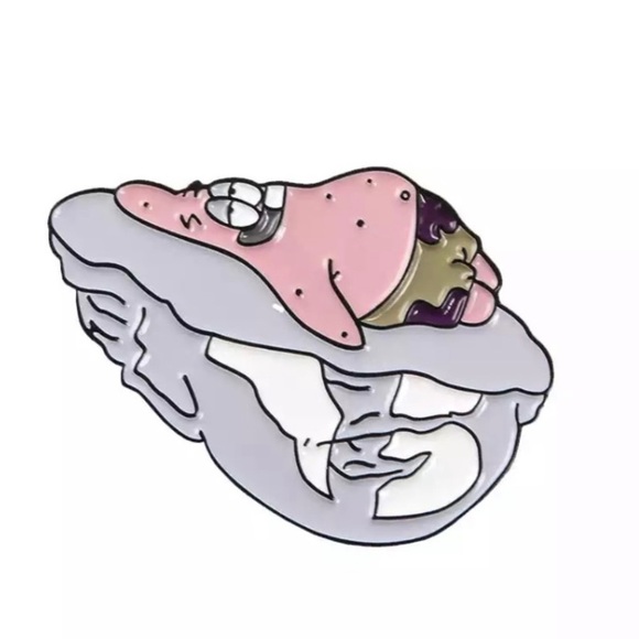 8/$40 Patrick Star Split Sculpture Enamel Pin Set - Picture 6 of 8